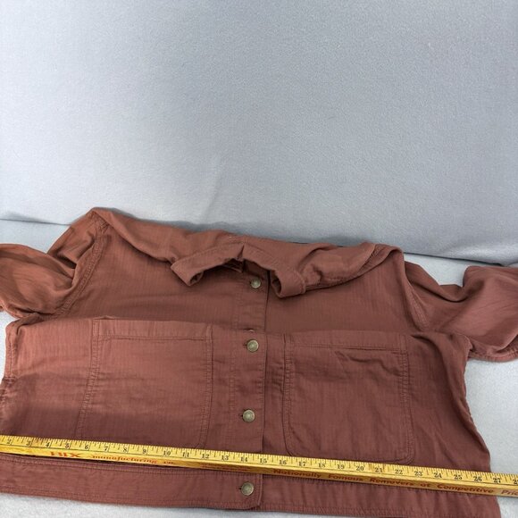 Old Navy XXL Cropped Textured Gauze Twill Utility Jacket Sedona Boho, Casual - Picture 8 of 12